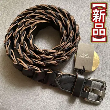 MARUSHO Horween 크롬 엑셀 메쉬 벨트 블랙 일본제