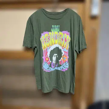jimi hendrix 지미 헨드릭스 티셔츠 그린