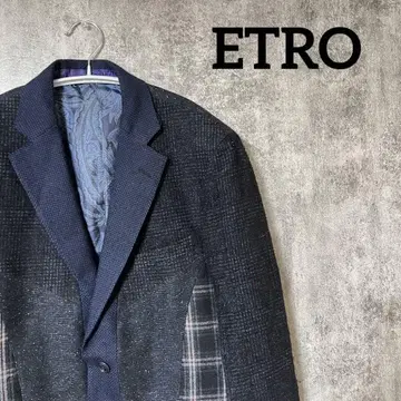 에트로 환상의 남성복 ETRO 테일러드 자켓 페이즐리 전체 안감 체크