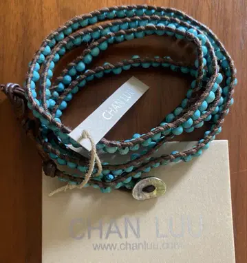 CHAN LUU 찬루 스톤 랩 팔찌 터콰이즈