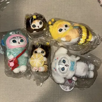 mofusand 푹신푹신 긴 털 마스코트 5개 세트