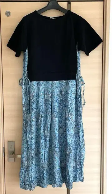 티티카카 Rico 친환경 다이 블록 프린트 페이즐리 원피스