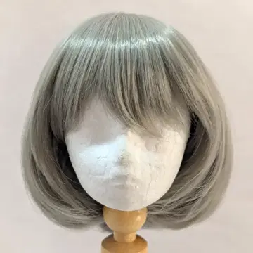 인슐미아 인형 가발 SD/DD 사이즈 그레이 계열 앞머리 있음 밥 헤어