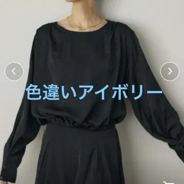 꽃무늬 자수 블라우스 리사이클 폴리에스테르 사용