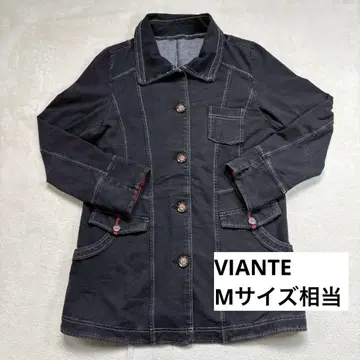 구제 의류 VIANTE 데님 자켓 빈티지 데님 자켓 캐주얼 블랙