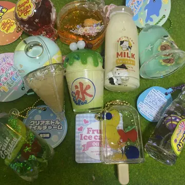 아크릴 키링 세트 (아이스, 음료)