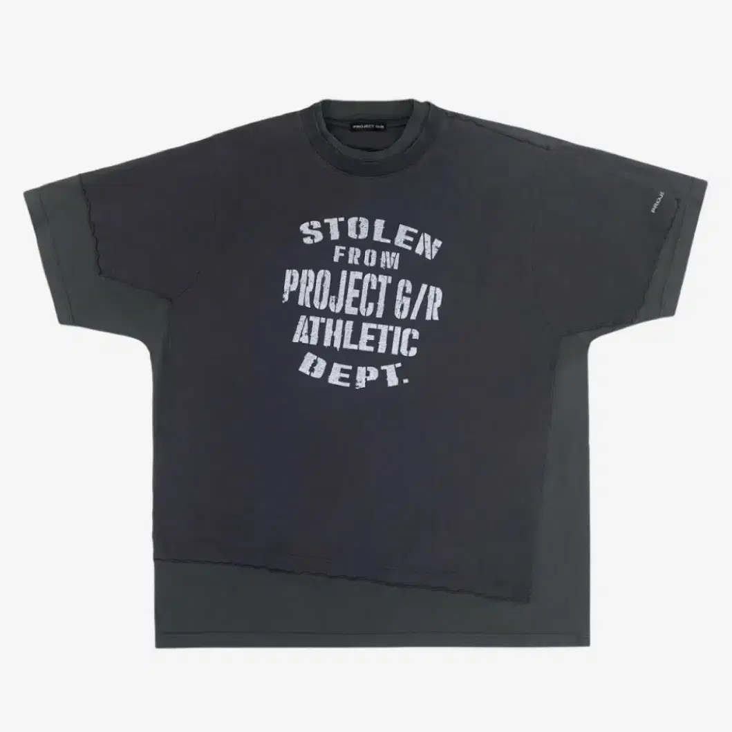 Like New) project gr Trompe-l'oeil Double T-shirt Faded