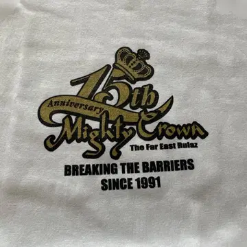 mighty crown 15th 기념일 티셔츠 화이트 XL 레게