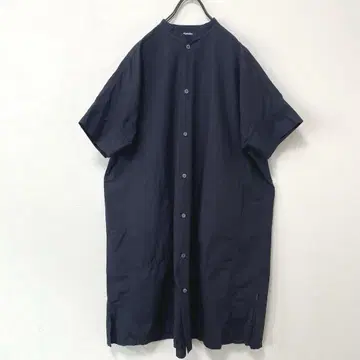 Plantation 플랜테이션 면 린넨 워크 셔츠 원피스