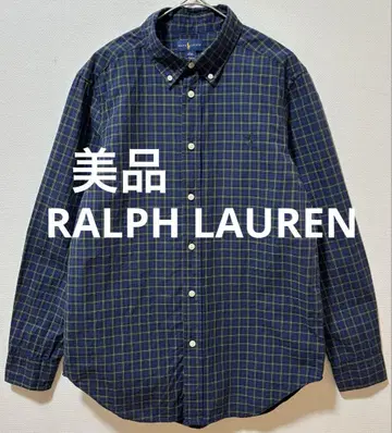 새상품급 RALPH LAUREN 랄프 로렌 포니 자수 체크 긴팔 셔츠