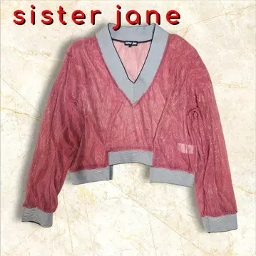sister jane 시스터 제인 비침 크롭 상의 이소재