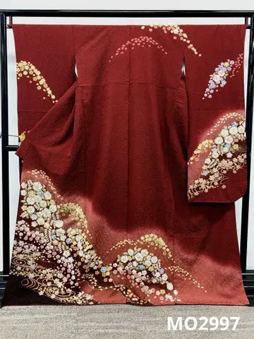 후리소데 럭셔리 금통 금색 츠지가하나 기장 167cm 발수 가공 완료
