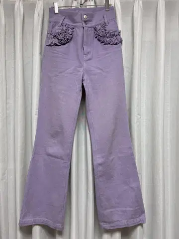 honey mi honey frill denim pants/ 라벤더