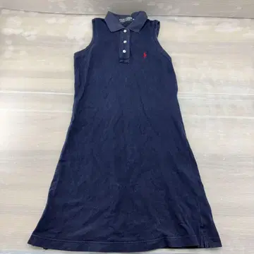 & Ralph Lauren 슬리브리스 폴로 셔츠 M 네이비