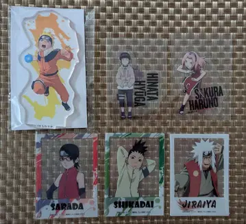 NARUTO 아크릴 스탠드 클리어 스티커 카드 나루토 사쿠라 히나타