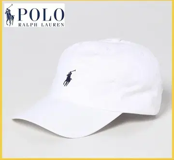 새상품 랄프 로렌 RALPH LAUREN 로고 캡 모자 화이트