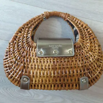kate spade 라탄 핸드백