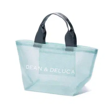 DEAN&DELUCA 메쉬 토트 백 민트 블루 S 사이즈 정품