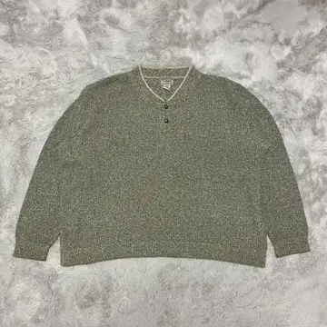 90년대 L.L.Bean 헨리넥 스웨터 USA제 코튼