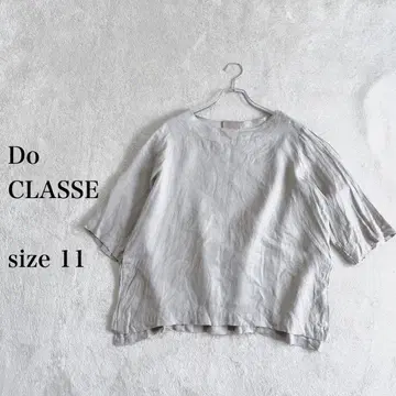 Do CLASSE 그레이 라운드넥 티셔츠 size 11 린넨 100%