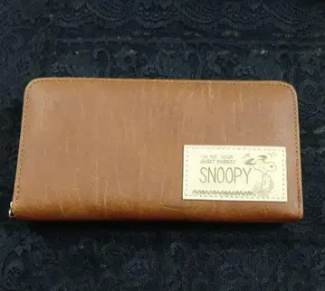 SNOOPY 브라운 장지갑