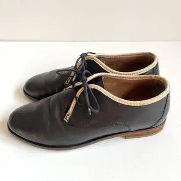 M.MOUSTACHE 레이스업 슈즈 가죽 신발 블랙 36