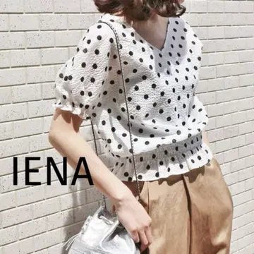 IENA 웨이브 셔링 트위스트 퍼프 블라우스