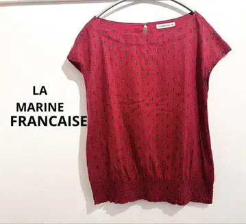 LA MARINE FRANCAISE 반팔 상의 빨간색