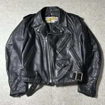 새상품급 Schott 618 80s 소가죽 더블 라이더스 40 블랙