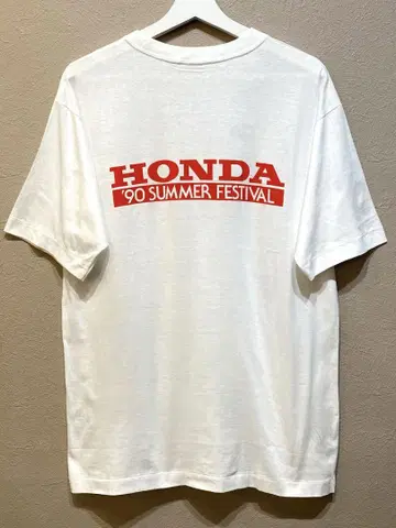 HONDA 90s 여름 페스티벌 티셔츠 싱글 스티치