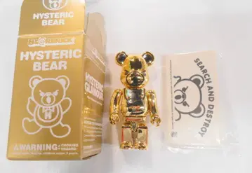 MEDICOMTOY 베어브릭 HYSTERIC BEAR GOLD 100%