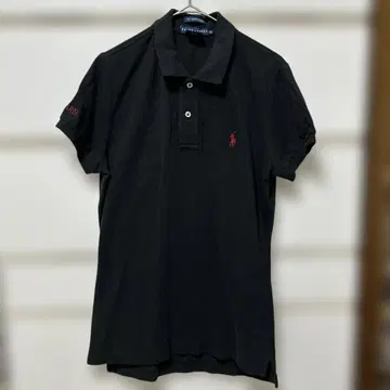 새상품급 랄프 로렌 폴로 셔츠 블랙 the skiny polo 자수 로고