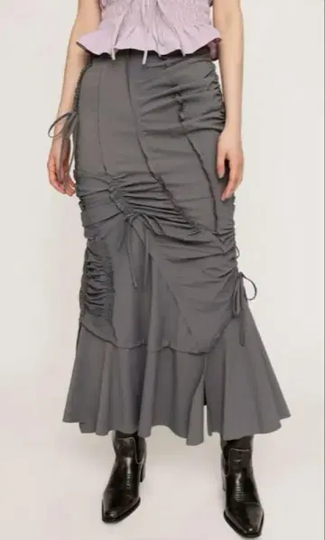SLY CUT OUT GATHER MERMAID 스커트