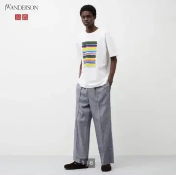 유니클로 JW Anderson 2024SS 린넨 블렌드 이지 팬츠