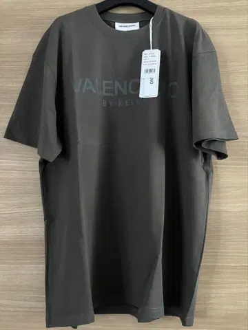 BALENCIANO BY KEL ME 로고 티셔츠 L 사이즈 차콜