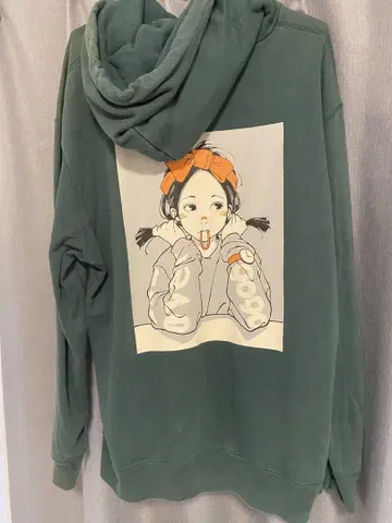 오버프린트 후드티
