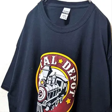 길단 덴탈 디포 빅 로고 티셔츠 블랙 검정 XL 구제 의류