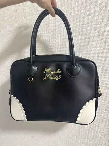 Angelic Pretty 숄더백 블랙/화이트
