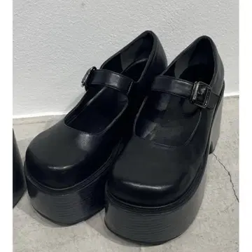 EMODA 청키 멜리 제인 신발 M 블랙