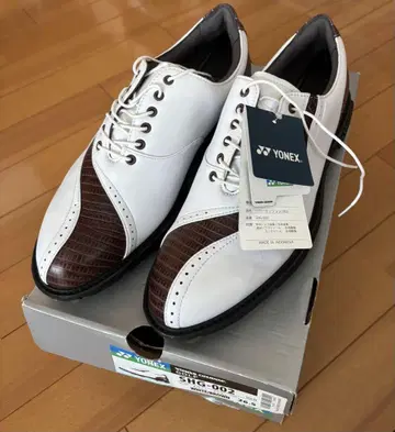 새상품 요넥스 골프화 SHG-002 26.5cm 화이트/브라운