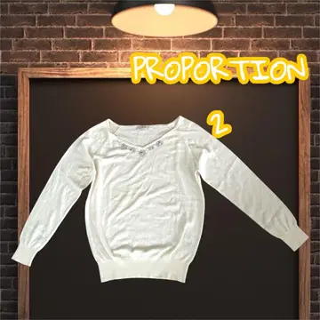 PROPORTION BODY DRESSING 상의 얇은 소재 긴팔 니트