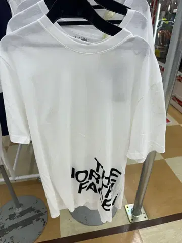 THE NORTH FACE 로고 티셔츠 화이트/블랙 ( 3개 )