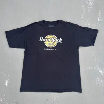 HardRockCafe 티셔츠 하드 록 카페 블랙 오버 사이즈 구제 의류