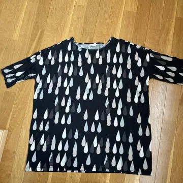 마리메꼬 marimekko 레인 드롭 튜닉 티셔츠