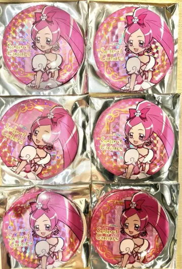 큐어 블라썸 캔뱃지 6개 Select Colors pink#2