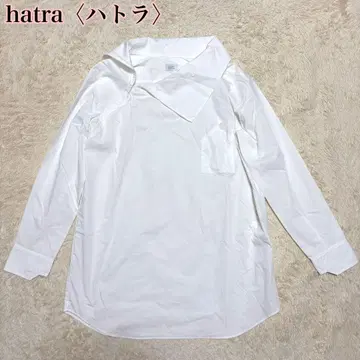 하트라 hatra 코튼 화이트 2way 블라우스 화이트 여배우 옷깃