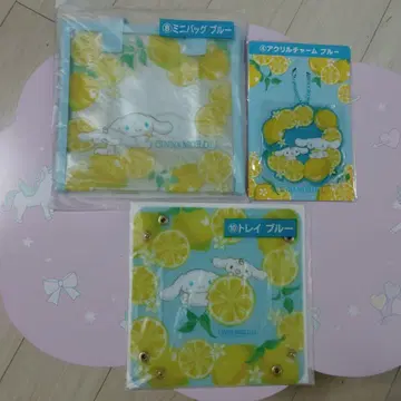 시나모롤 아크릴 참 & 미니 백 & 트레이