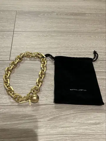 MAISON SPECIAL 골드 체인 목걸이