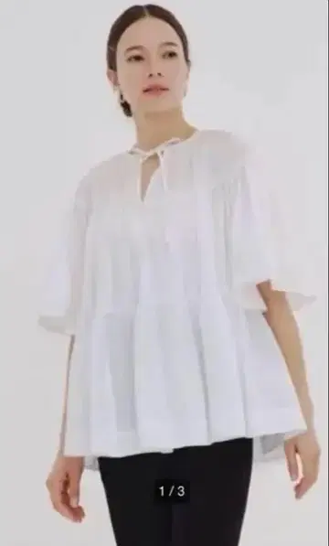 yori 볼륨 개더 썸머 블라우스