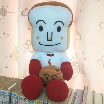 쇼쿠판맨 메가 점보 빵 소품함 봉제 인형
